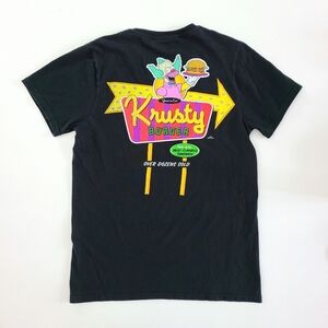 Krusty Burger T-shirt, S, black
